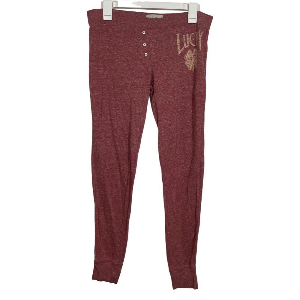 Lucky Brand Maroon Casual Pajama Leggings